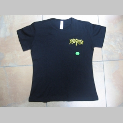Odpad, dámske tričko čierne s vyšívaným logom 100%bavlna 